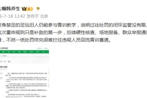 韩乔生点评申思事件:终身禁足仍能教学,说明处罚监管没跟上