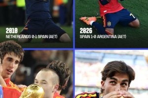 再次加时制胜,FIFA官推晒海报:16年后,西班牙让历史重演