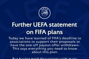硬刚FIFA!欧足联再发声明:FIFA不能利用足球为自己和盟友牟利